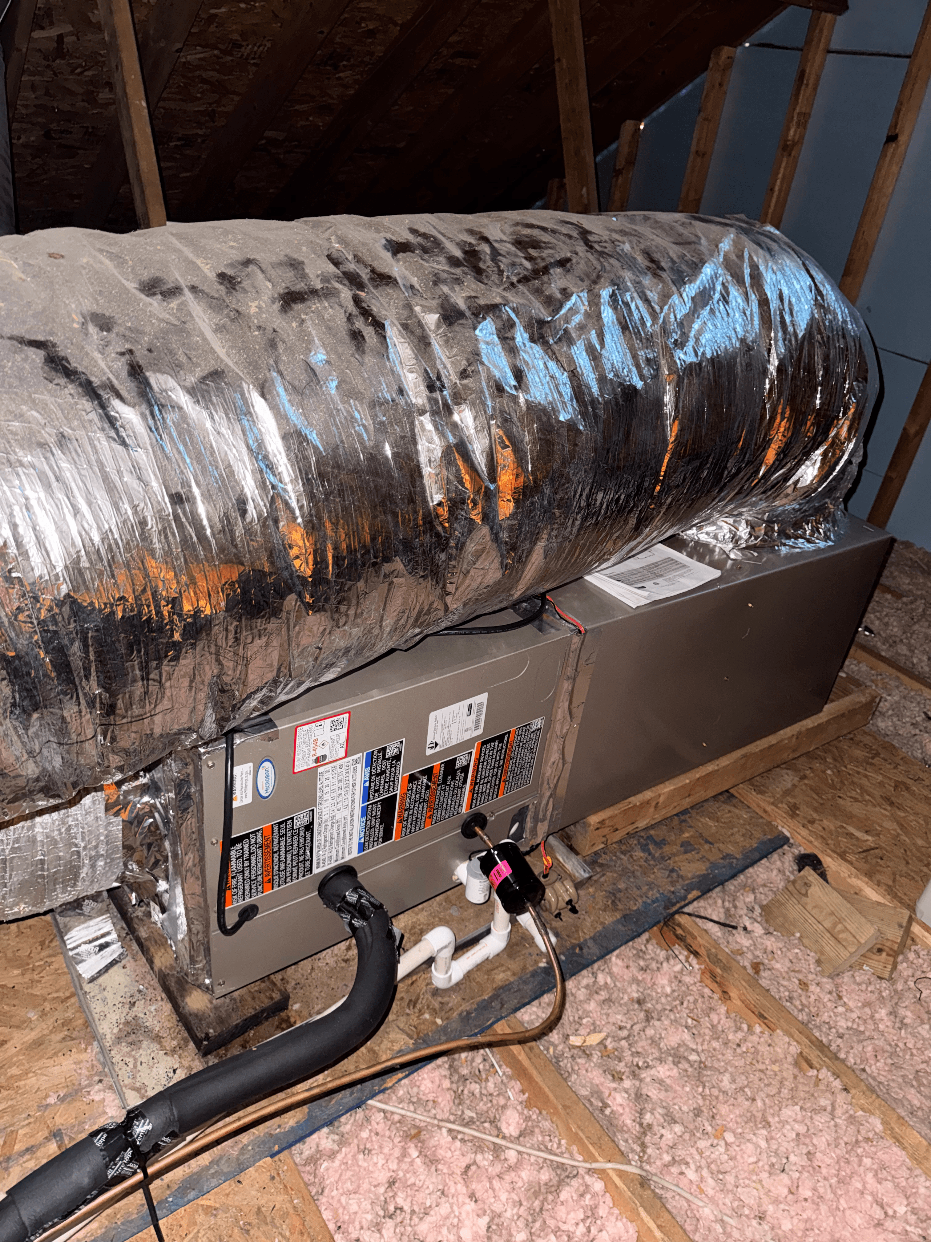Attic HVAC Installation